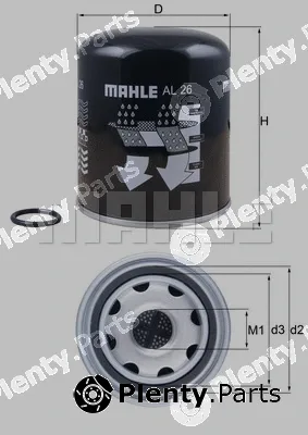 Mahle AL26 — Air Dryer Cartridge, compressed-air system