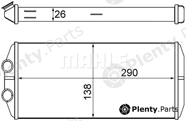 Mahle AH15000S — Heat Exchanger, interior heating BEHR