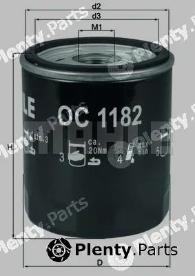 Mahle OC1182 — Oil Filter