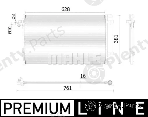 Mahle AC99000P — Condenser, air conditioning BEHR *** PREMIUM LINE ***