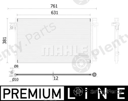 Mahle AC896000P — Condenser, air conditioning BEHR *** PREMIUM LINE ***