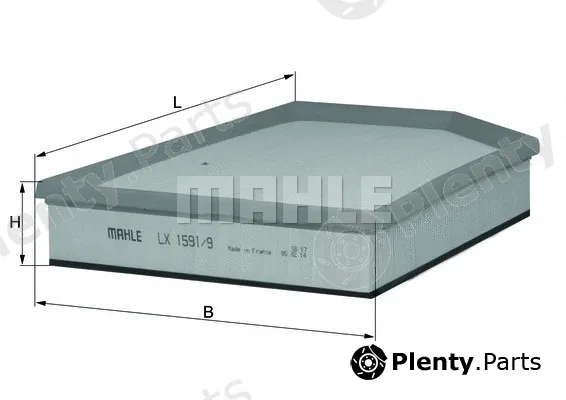 Mahle LX1591/9 — Air Filter