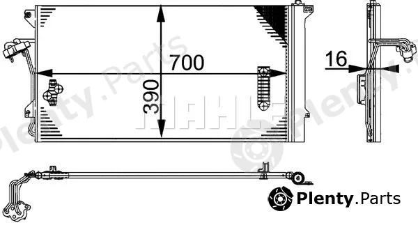 Mahle AC659000P — Condenser, air conditioning BEHR *** PREMIUM LINE ***