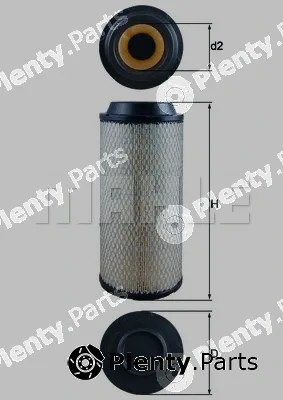 Mahle LX1687 — Air Filter