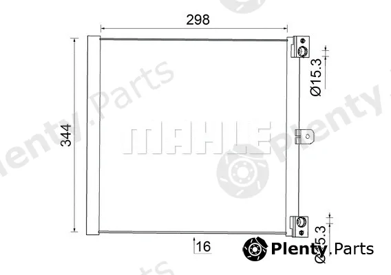 Mahle AC948000S — Condenser, air conditioning BEHR