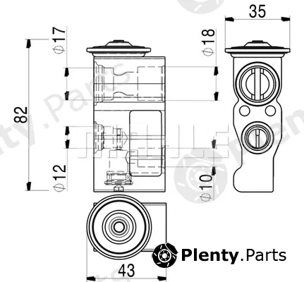 Mahle AVE2000P — Expansion Valve, air conditioning BEHR *** PREMIUM LINE ***