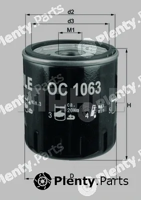 Mahle OC1063 — Oil Filter