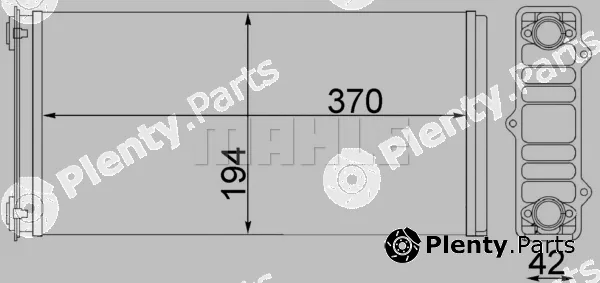Mahle AH117000S — Heat Exchanger, interior heating BEHR