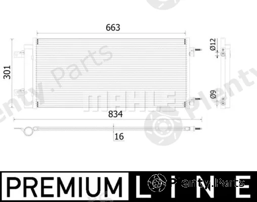 Mahle AC902000P — Condenser, air conditioning BEHR *** PREMIUM LINE ***