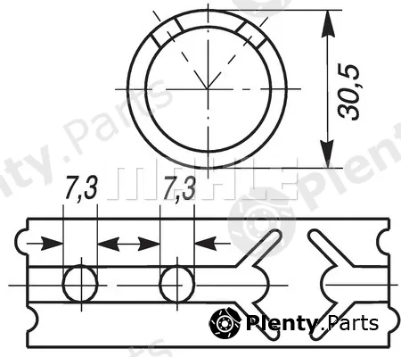 Mahle 001BB18803300 — Small End Bushes, connecting rod