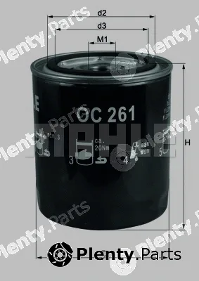 Mahle OC261 — Oil Filter