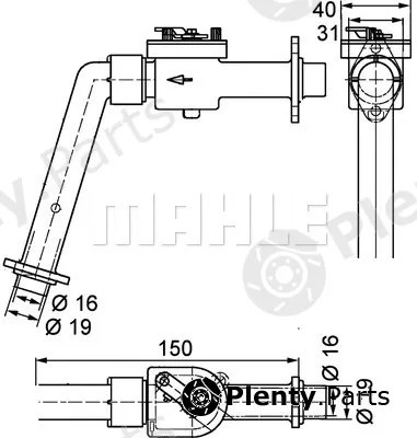 Mahle CV7000P — Coolant Control Valve BEHR *** PREMIUM LINE ***