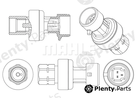 Mahle ASE4000P — Pressure Switch, air conditioning BEHR *** PREMIUM LINE ***