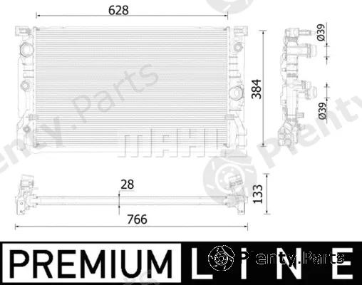 Mahle CR2324000P — Radiator, engine cooling BEHR *** PREMIUM LINE ***