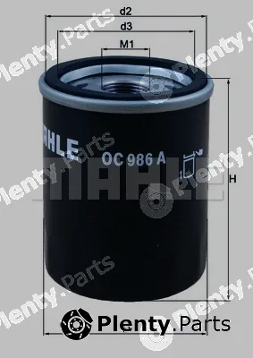 Mahle OC986A — Oil Filter