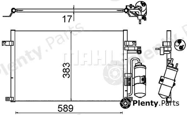 Mahle AC644000S — Condenser, air conditioning BEHR