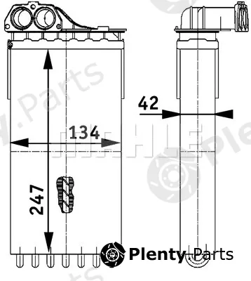 Mahle AH112000P — Heat Exchanger, interior heating BEHR *** PREMIUM LINE ***