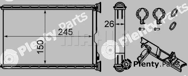 Mahle AH242000S — Heat Exchanger, interior heating BEHR