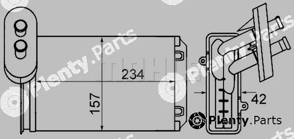 Mahle AH19000S — Heat Exchanger, interior heating BEHR