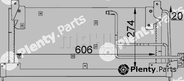 Mahle AC223000S — Condenser, air conditioning BEHR