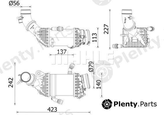 Mahle CI658000P — Charge Air Cooler BEHR *** PREMIUM LINE ***