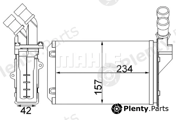 Mahle AH217000S — Heat Exchanger, interior heating BEHR