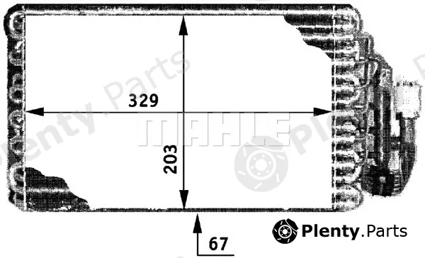 Mahle AE30000P — Evaporator, air conditioning BEHR *** PREMIUM LINE ***