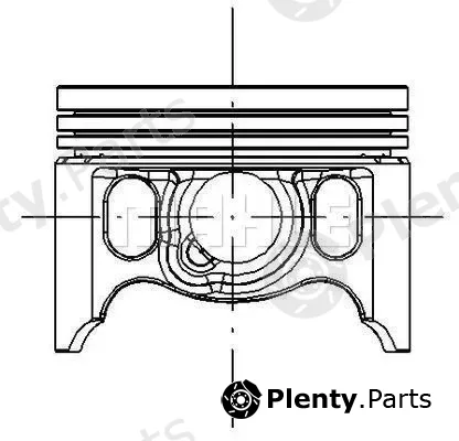 Mahle 765PI40007000 — Piston