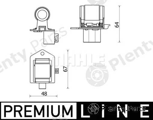 Mahle ABR156000P — Resistor, interior blower