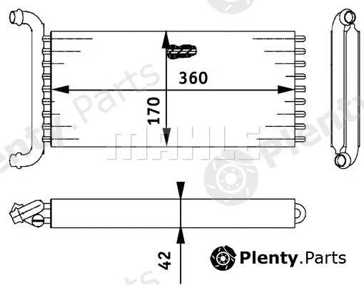 Mahle AH113000P — Heat Exchanger, interior heating BEHR *** PREMIUM LINE ***
