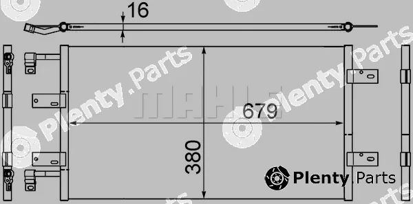Mahle AC461000S — Condenser, air conditioning BEHR