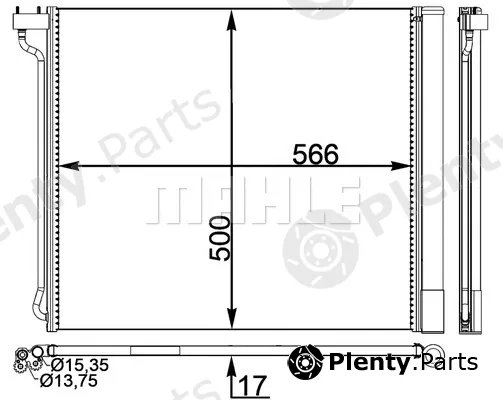 Mahle AC269000P — Condenser, air conditioning BEHR *** PREMIUM LINE ***