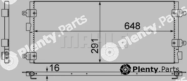 Mahle AC518000S — Condenser, air conditioning BEHR