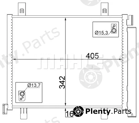 Mahle AC747000S — Condenser, air conditioning BEHR