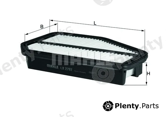Mahle LX2797 — Air Filter