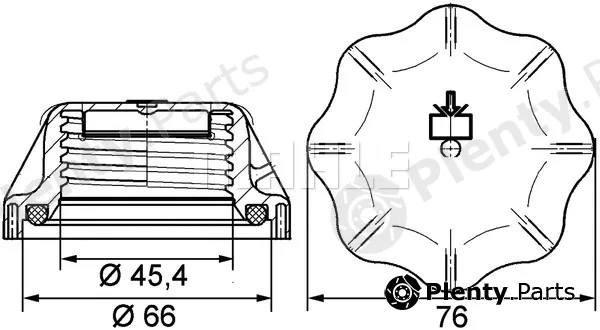 Mahle CRB20000P — Cap, coolant tank BEHR *** PREMIUM LINE ***