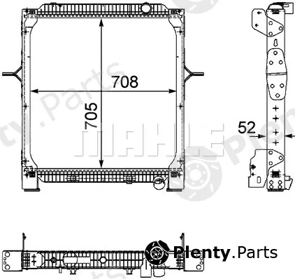Mahle CR894000P — Radiator, engine cooling BEHR *** PREMIUM LINE ***