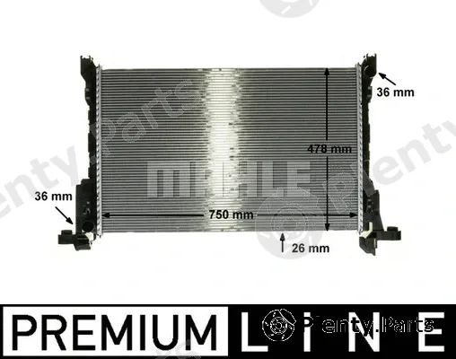 Mahle CR86000P — Radiator, engine cooling BEHR *** PREMIUM LINE ***