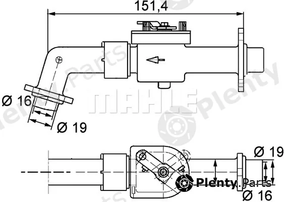 Mahle CV6000P — Coolant Control Valve BEHR *** PREMIUM LINE ***