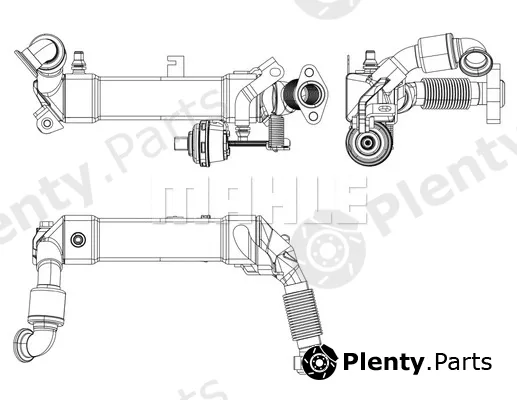 Mahle CE16001P — Cooler, exhaust gas recirculation BEHR *** PREMIUM LINE ***