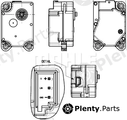 Mahle AA15000P — Actuator, blending flap BEHR *** PREMIUM LINE ***