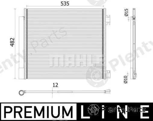 Mahle AC944000P — Condenser, air conditioning