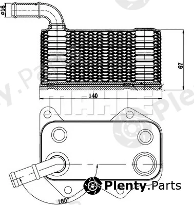 Mahle CLC174000S — Oil Cooler, engine oil BEHR