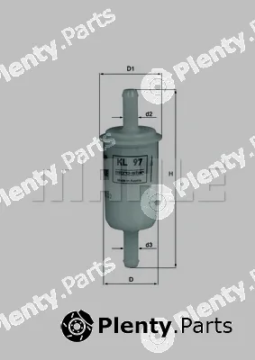 Mahle KL97OF — Fuel Filter