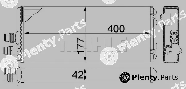 Mahle AH219000S — Heat Exchanger, interior heating BEHR