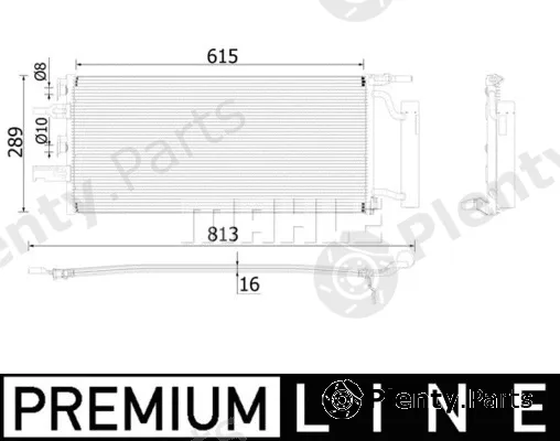 Mahle AC893000P — Condenser, air conditioning BEHR *** PREMIUM LINE ***