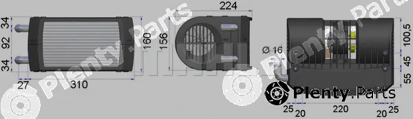 Mahle AH184000P — Heat Exchanger, interior heating BEHR *** PREMIUM LINE ***