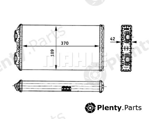 Mahle AH125000P — Heat Exchanger, interior heating BEHR *** PREMIUM LINE ***