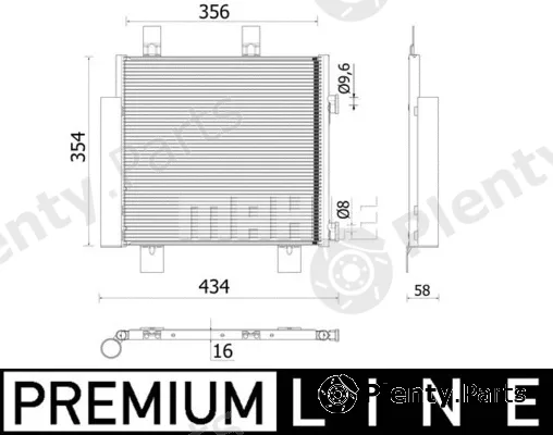 Mahle AC899000P — Condenser, air conditioning BEHR *** PREMIUM LINE ***