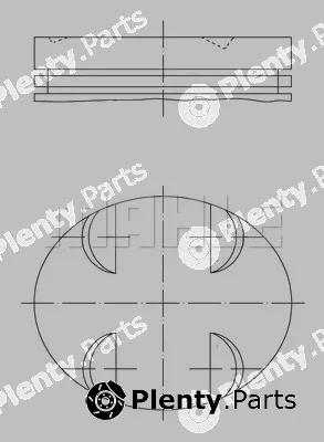 Mahle 0831200 — Piston